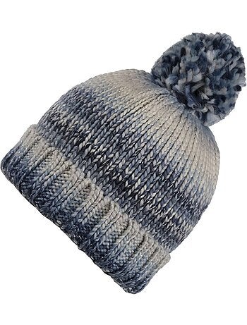 Bonnet tricoté à pompon frosty - regatta