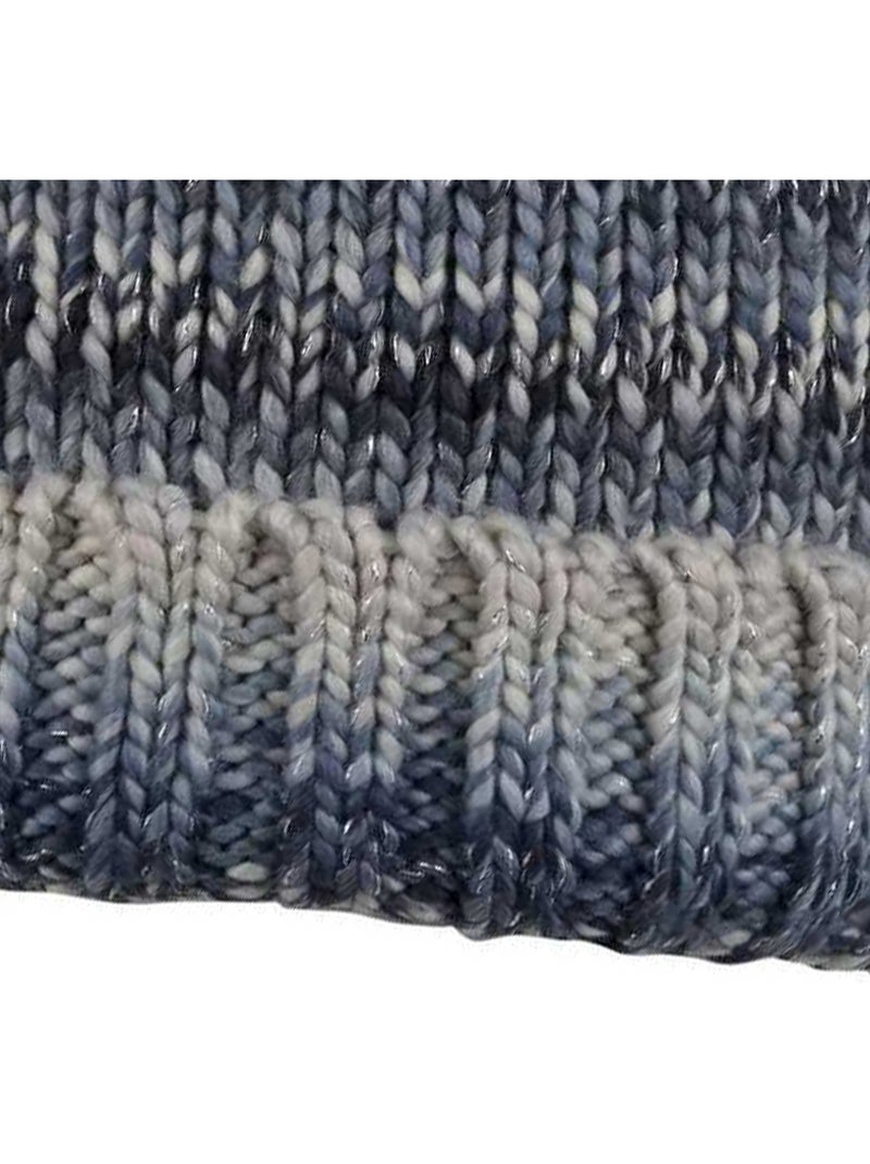 Bonnet tricoté à pompon frosty - regatta Bleu marine - Kiabi