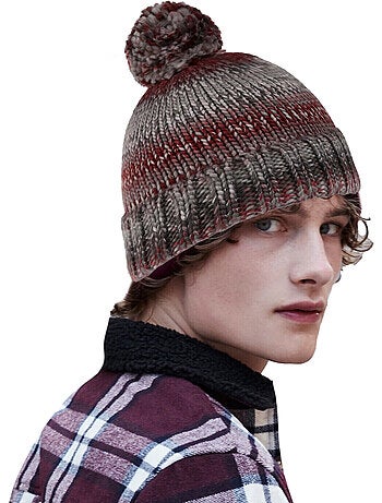 Bonnet tricoté à pompon frosty - regatta