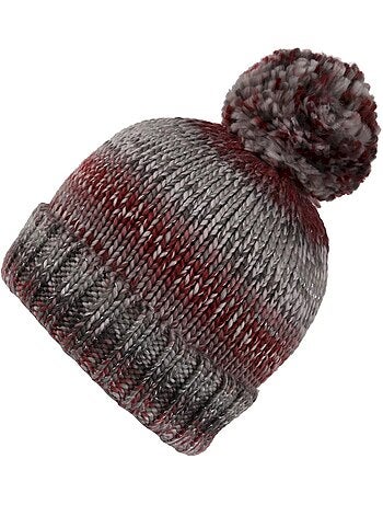 Bonnet tricoté à pompon frosty - regatta