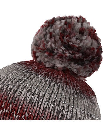 Bonnet tricoté à pompon frosty - regatta