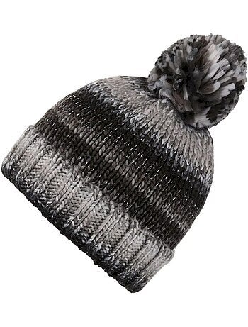 Bonnet tricoté à pompon frosty - regatta