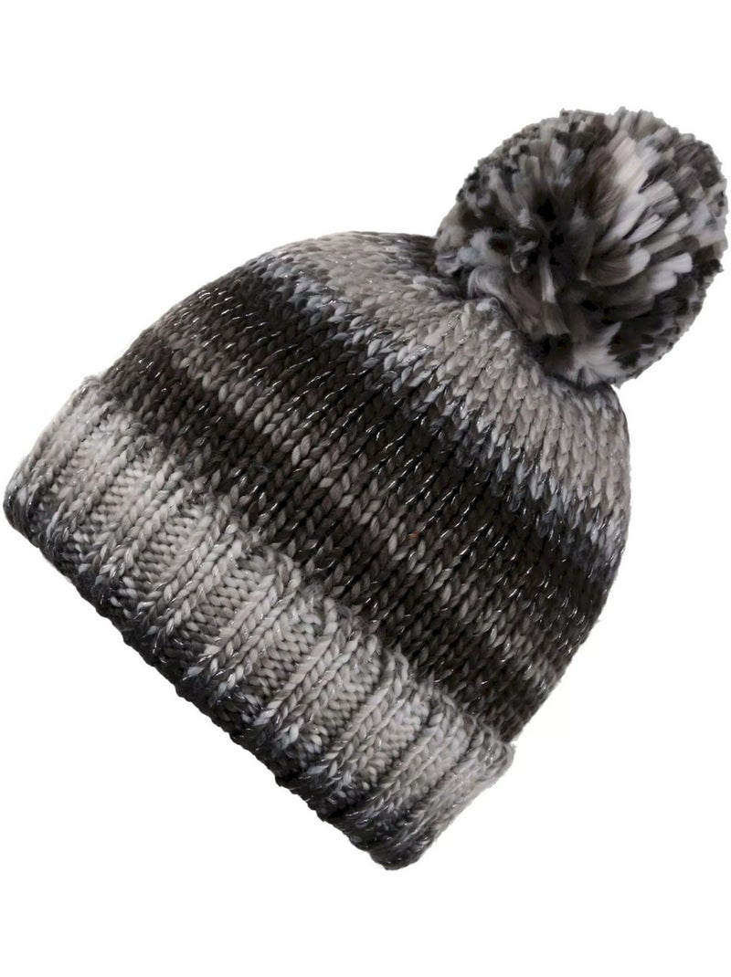 Bonnet tricoté à pompon frosty - regatta Noir - Kiabi