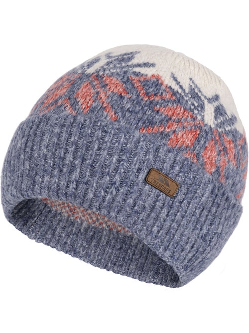 Bonnet tricoté à revers côtelé motif/style flocon de neige edur - trespass - Kiabi Bonnet tricoté à revers côtelé motif/style flocon de neige edur - trespass - Kiabi