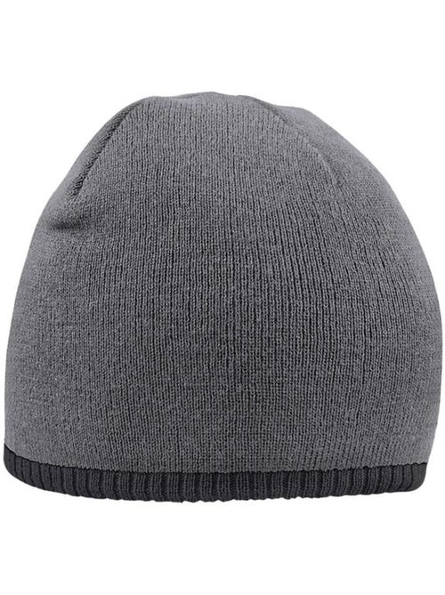 Bonnet tricoté bicolore unisexe adulte - beechfield - Kiabi Bonnet tricoté bicolore unisexe adulte - beechfield - Kiabi
