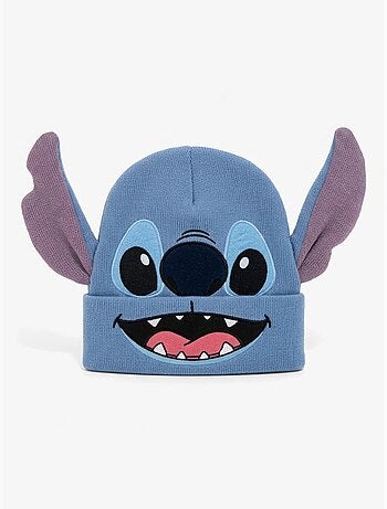 Bonnet tricoté chaud et extensible enfant stitch disney