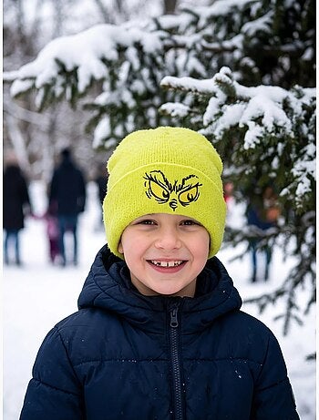Bonnet tricoté doux et extensible the grinch