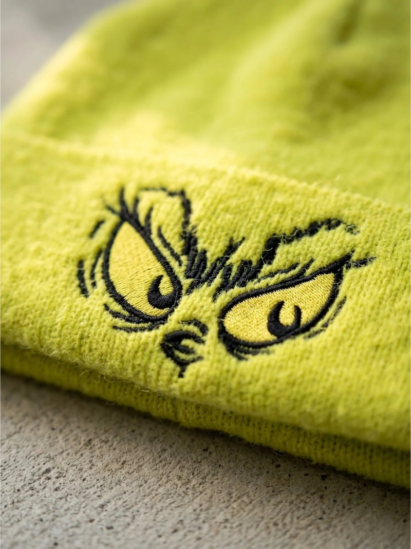 Bonnet tricoté doux et extensible the grinch Vert - Kiabi