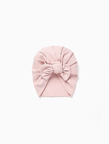 Bonnet-turban avec nœud