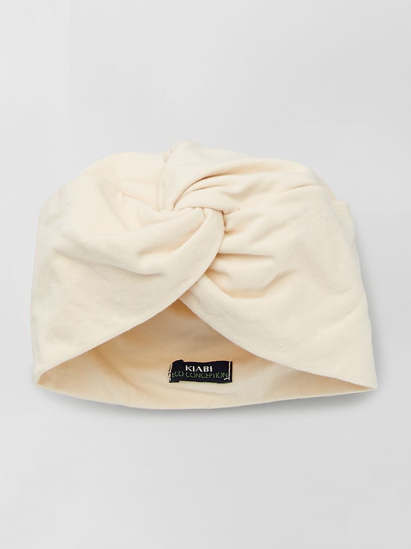 Bonnet turban - écru - Kiabi - 4.00€