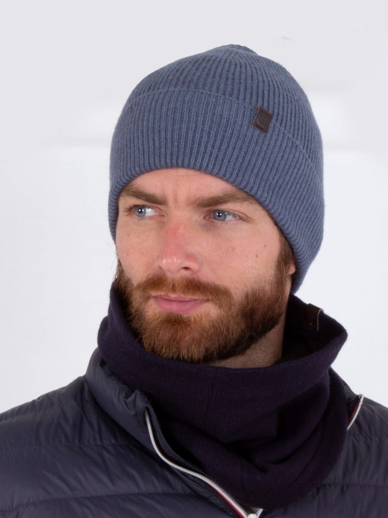 Bonnet ultra doux, non doublé homme Isotoner Bleu denim - Kiabi