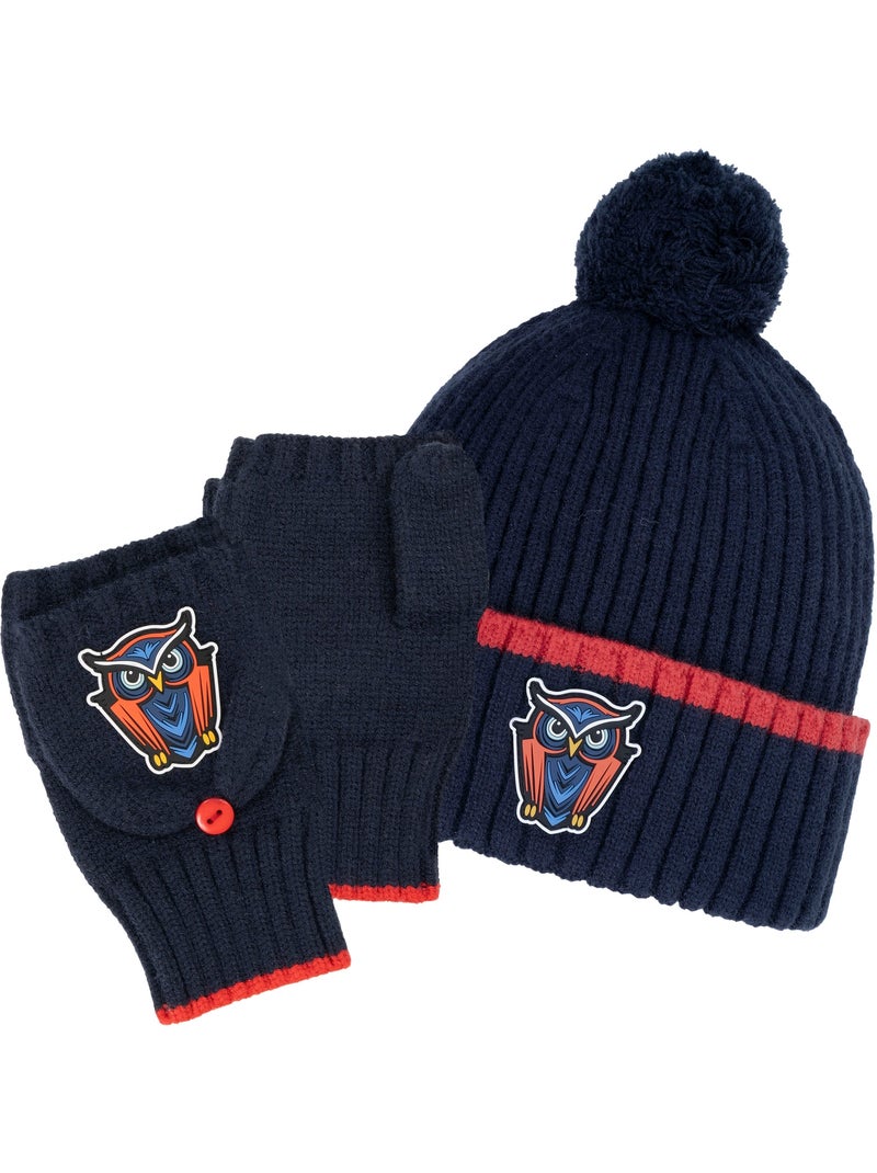 Bonnet ultra doux, non doublé mixte enfant Bleu marine - Kiabi