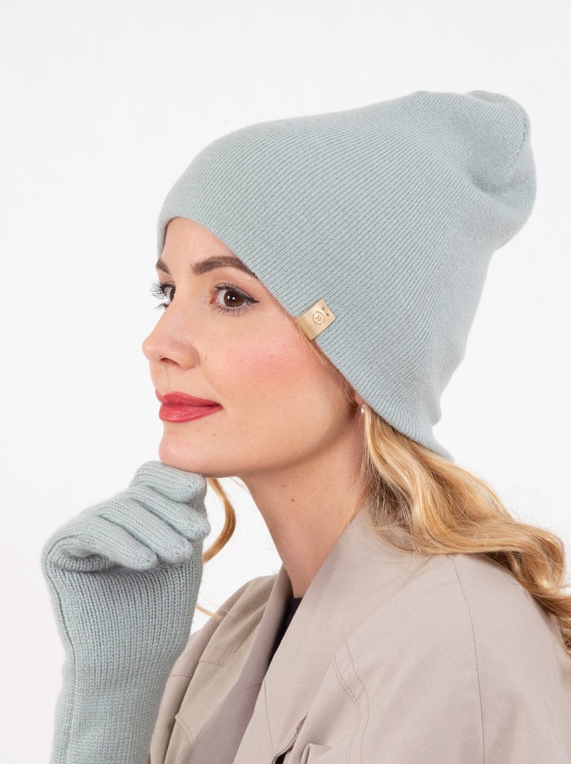 Bonnet ultra doux, taille unique femme Isotoner Vert clair - Kiabi