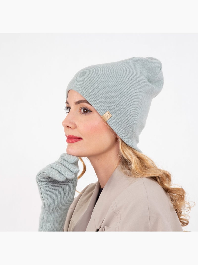 Bonnet ultra doux, taille unique femme Vert clair - Kiabi
