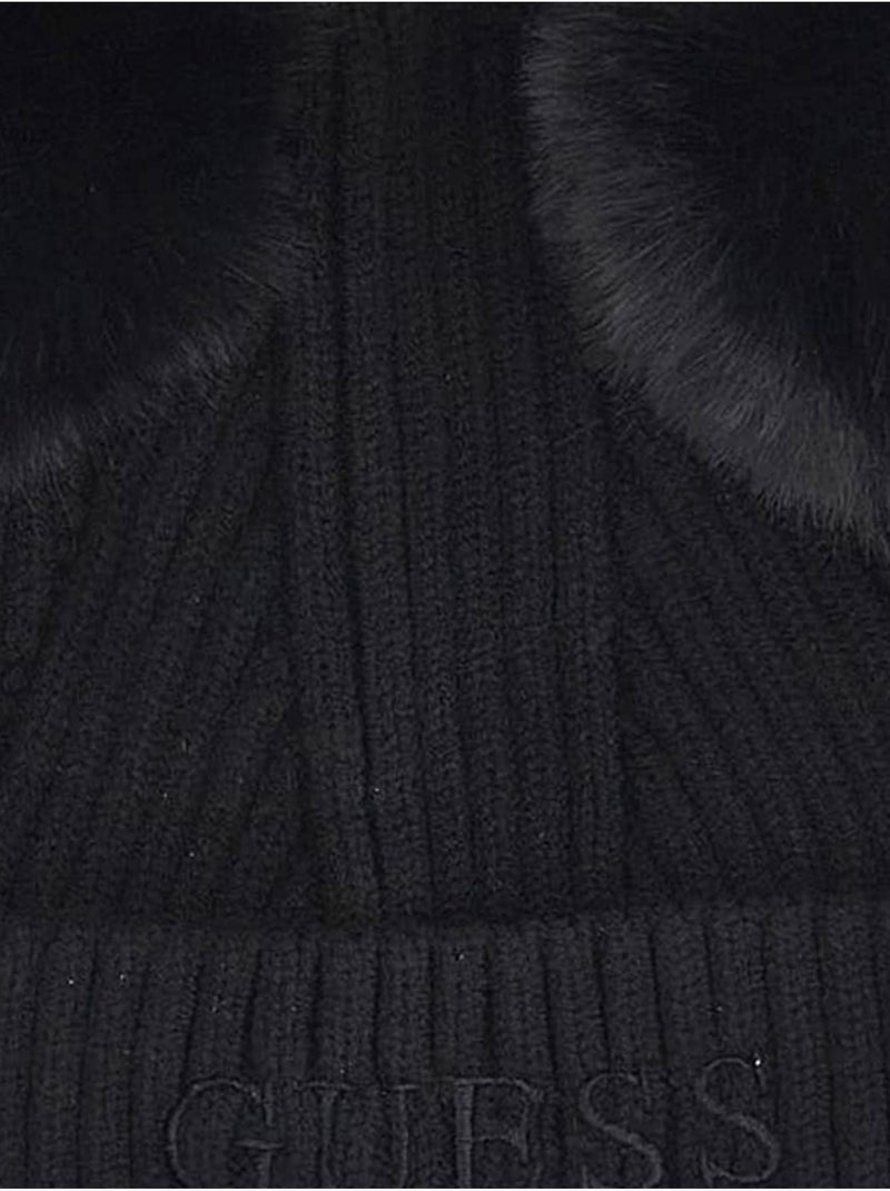 Bonnet uni - Guess kids Noir - Kiabi