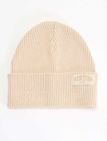 Bonnet uni avec revers