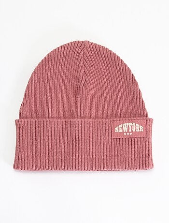 Bonnet uni avec revers