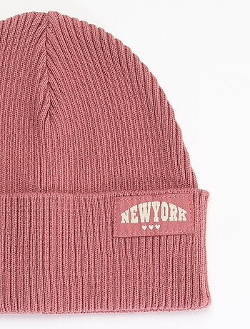 Bonnet uni avec revers