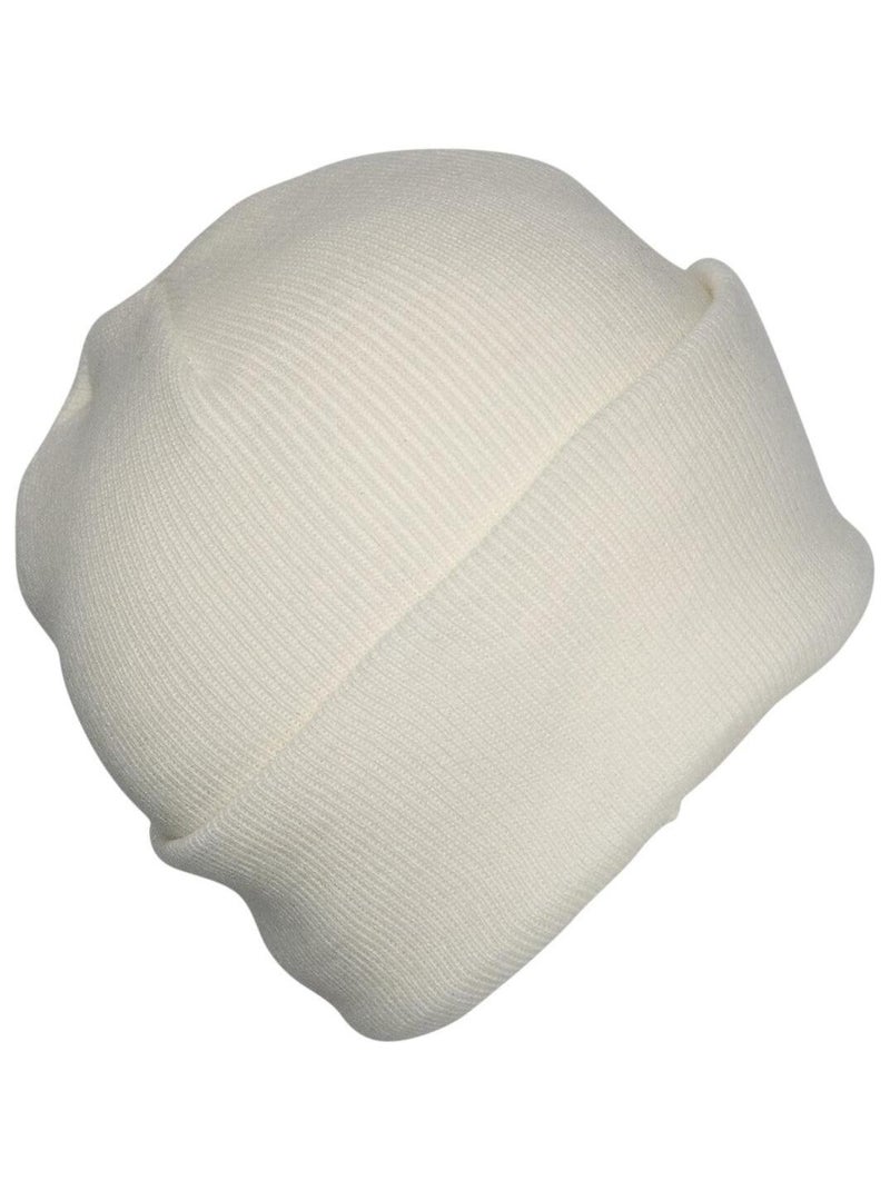 Bonnet uni BERNE Blanc - Kiabi