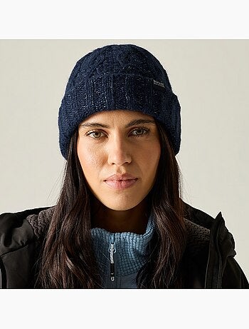 Bonnet uni et tricoté à revers multimix - regatta