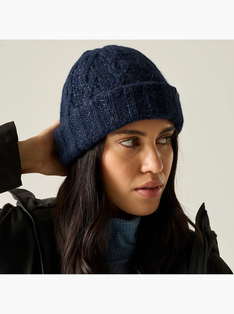 Bonnet uni et tricoté à revers multimix - regatta Bleu marine - Kiabi