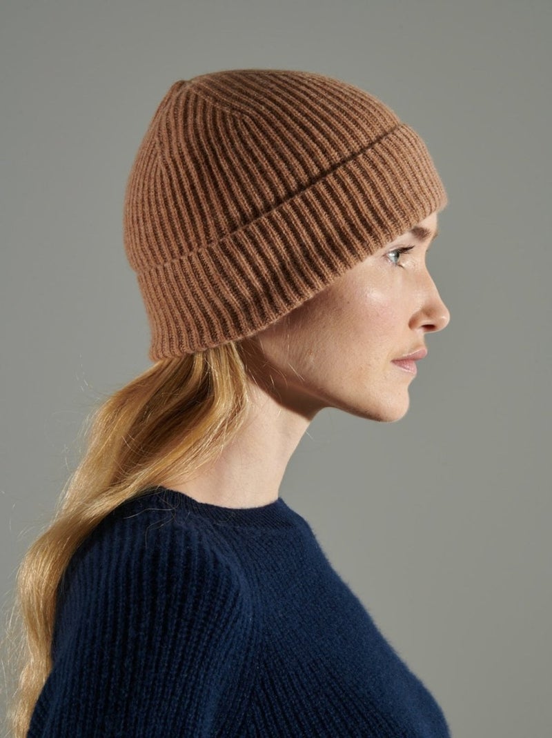 Bonnet unisex 100% cachemire 4 fils - UNI 11 Camel - Kiabi