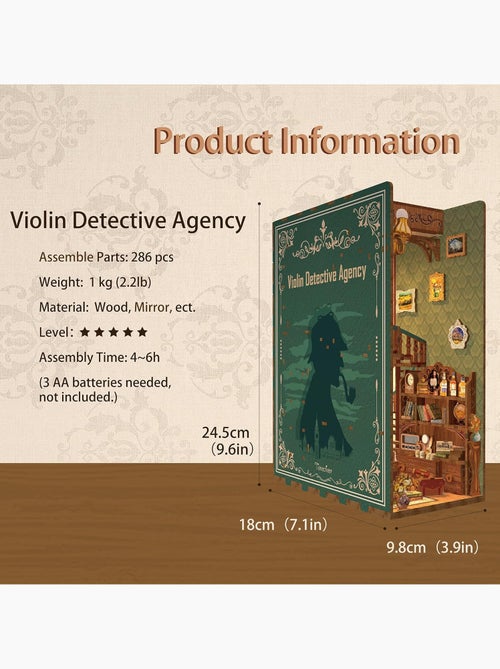 Book nook agence de détectives violin - Kiabi