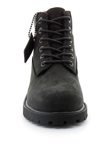 Boot à Lacets Pour Enfant en Noir 6-inch