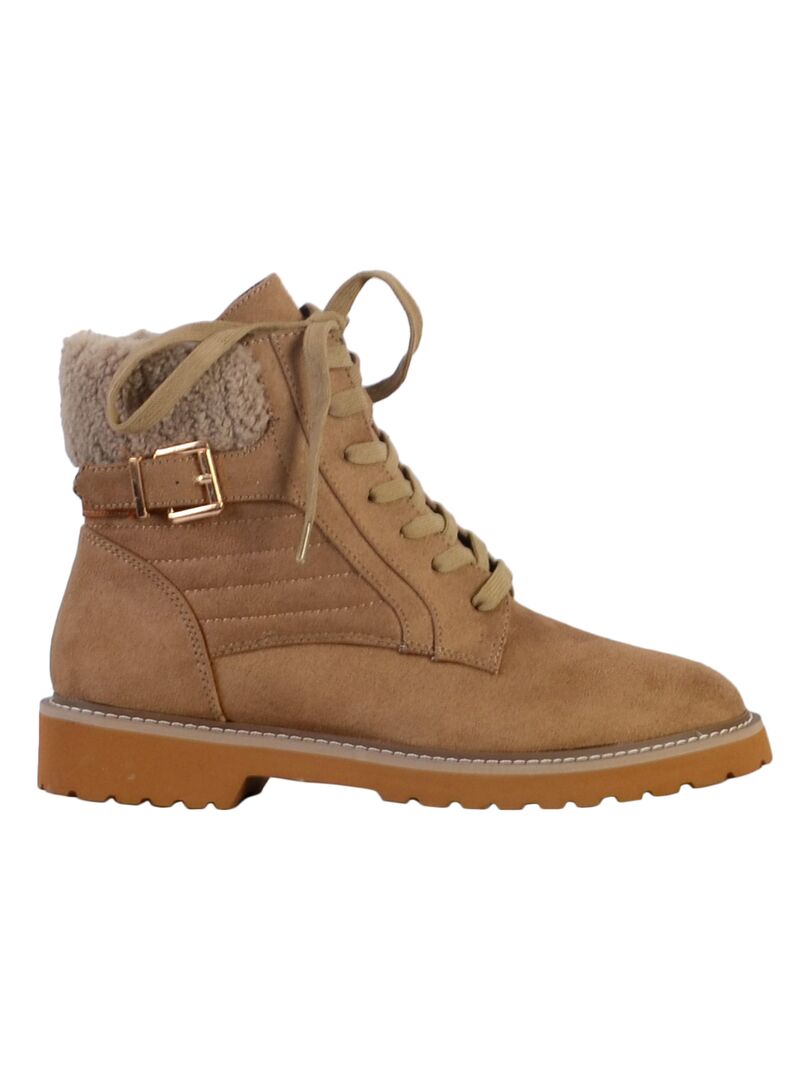 Boot à Lacets The Divine Factory Beige - Kiabi