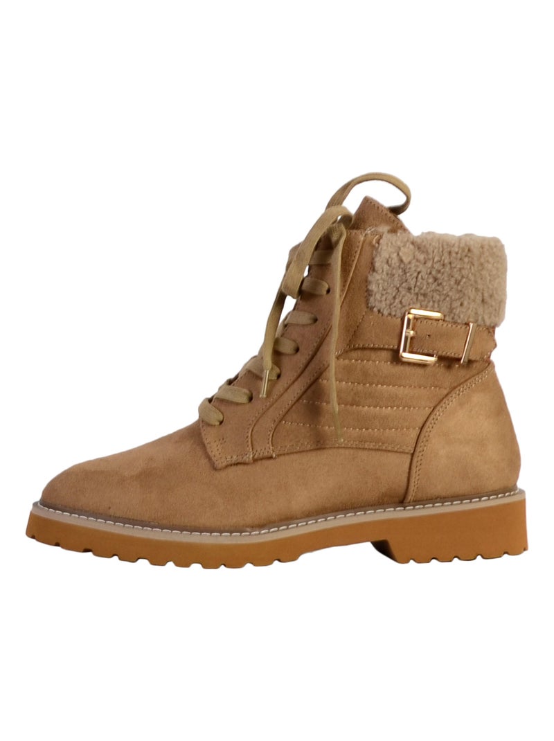 Boot à Lacets The Divine Factory Beige - Kiabi