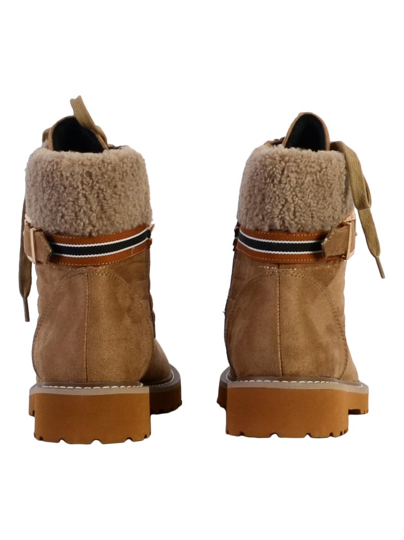 Boot à Lacets The Divine Factory Beige - Kiabi