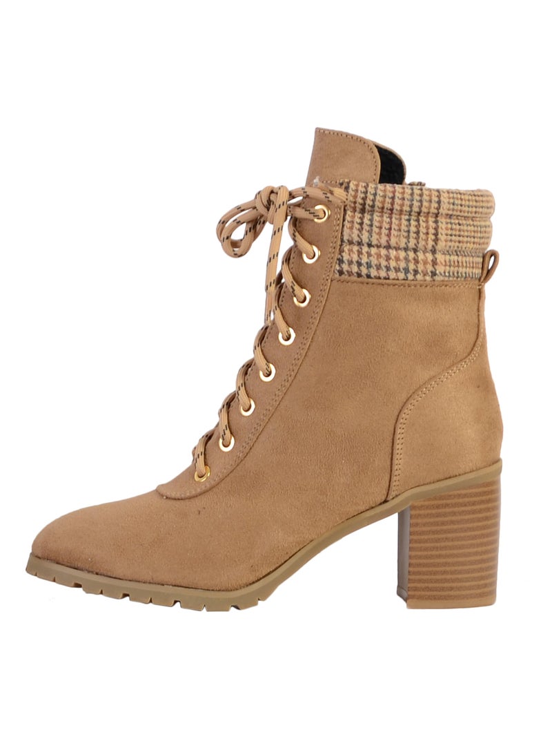 Boot à Lacets The Divine Factory Beige - Kiabi