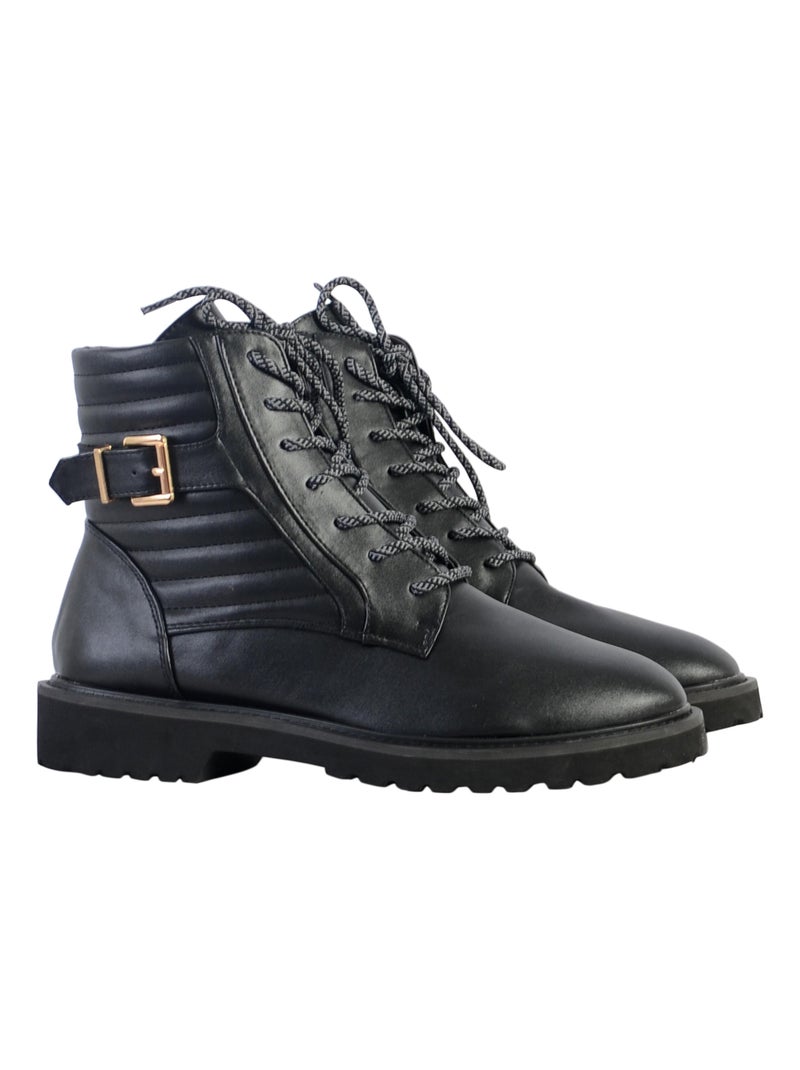 Boot à Lacets The Divine Factory Noir - Kiabi