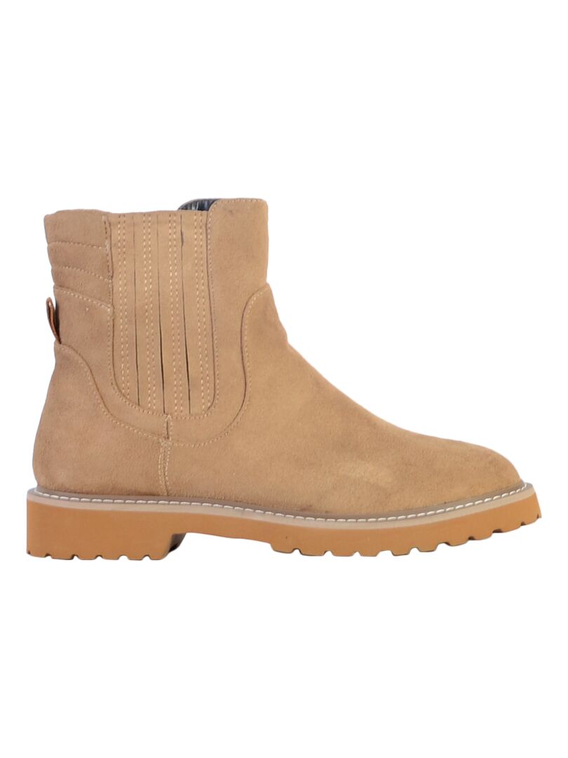 Boot à Zip The Divine Factory Beige - Kiabi