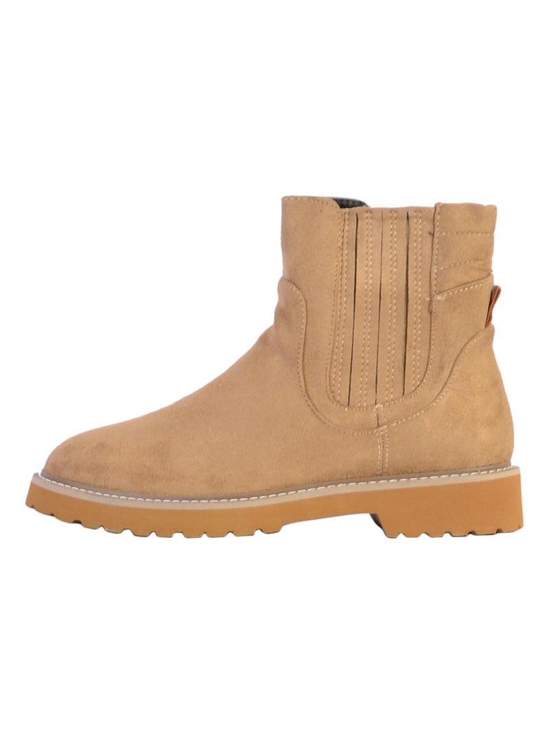 Boot à Zip The Divine Factory Beige - Kiabi