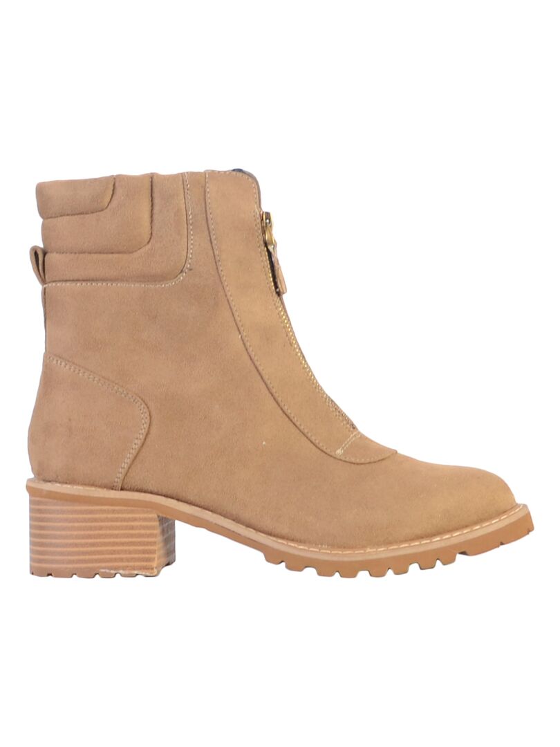 Boot à Zip The Divine Factory Beige - Kiabi