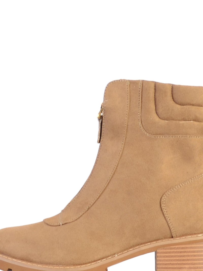Boot à Zip The Divine Factory Beige - Kiabi