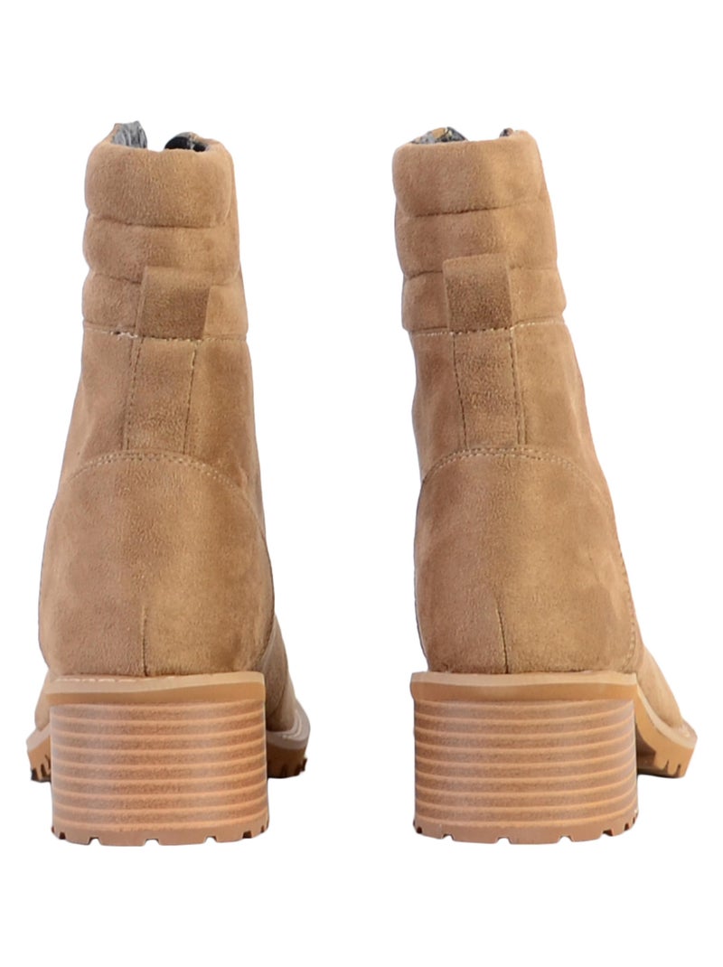 Boot à Zip The Divine Factory Beige - Kiabi