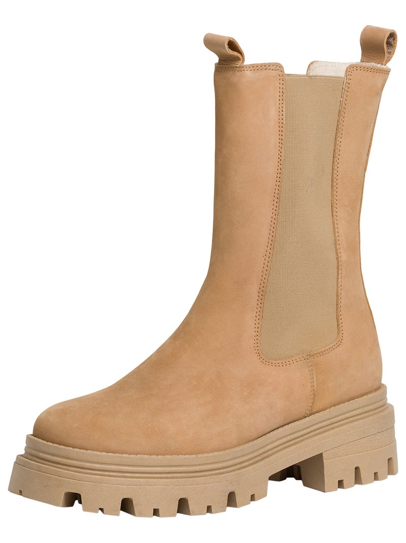Boot Tamaris Cuir Camel - Kiabi