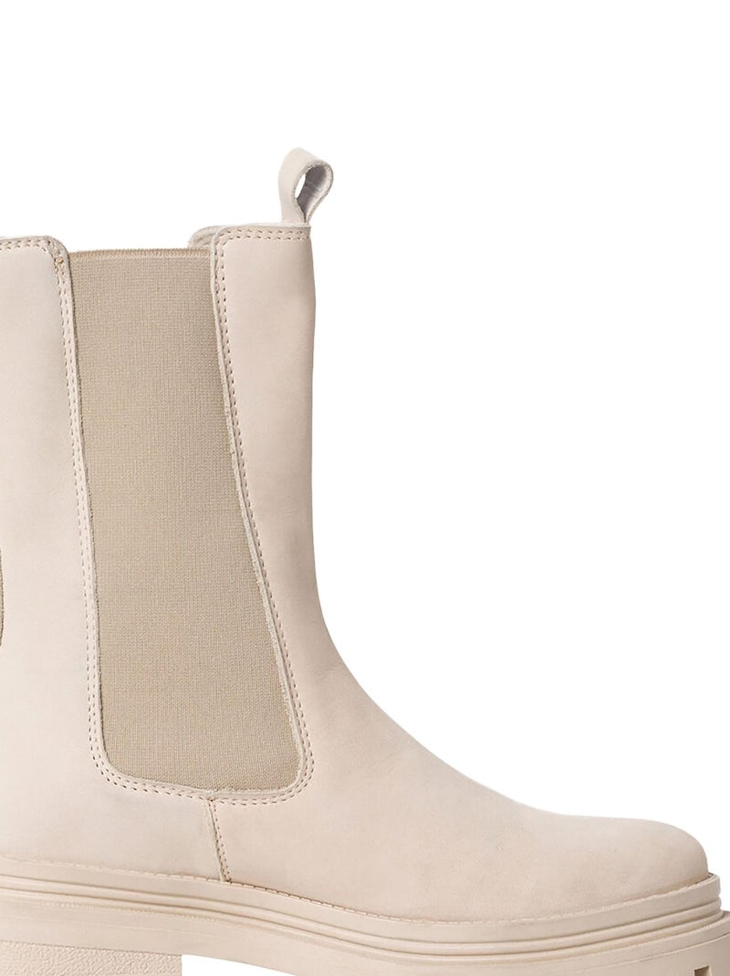 Boot Tamaris Cuir Gris - Kiabi