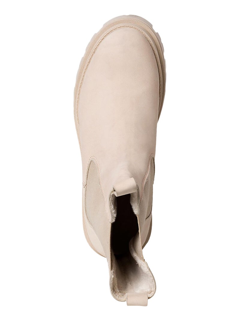 Boot Tamaris Cuir Gris - Kiabi