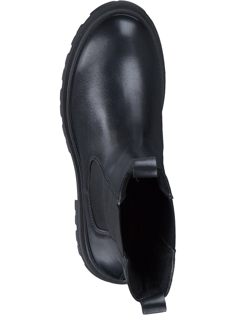 Boot Tamaris Cuir Noir - Kiabi
