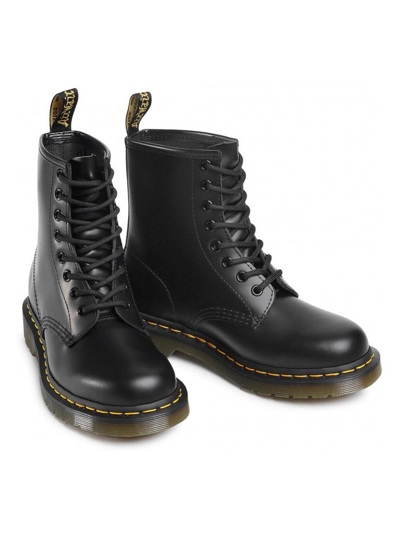 Boots 1460 EN Cuir Smooth À Lacets Noir - Kiabi