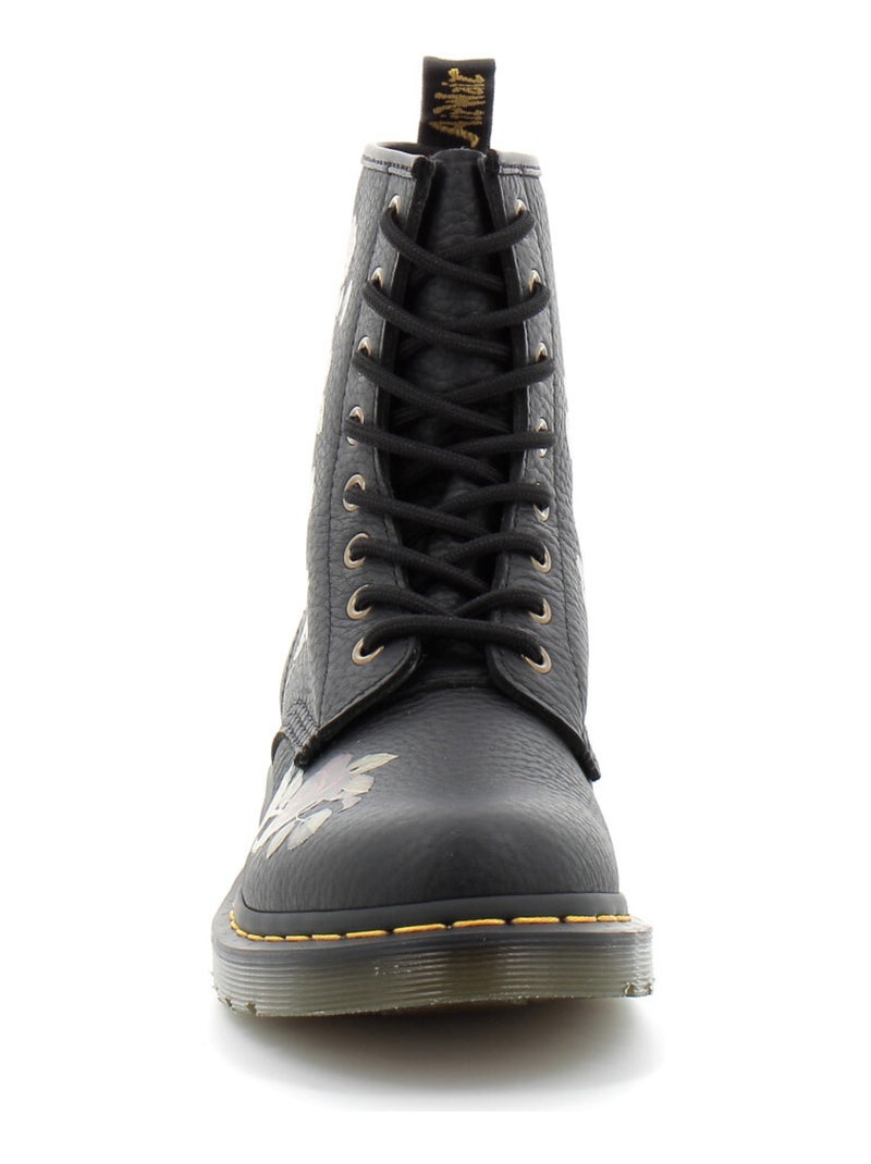 Boots 1460 EN Cuir Smooth À Lacets Noir - Kiabi