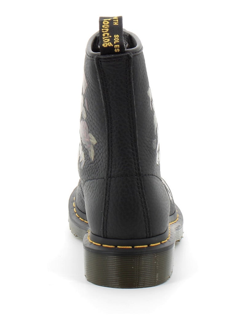 Boots 1460 EN Cuir Smooth À Lacets Noir - Kiabi