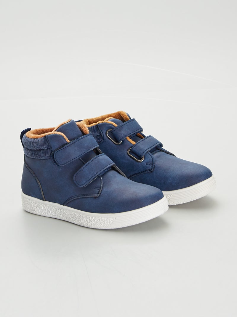 Boots à double scratchs Bleu - Kiabi