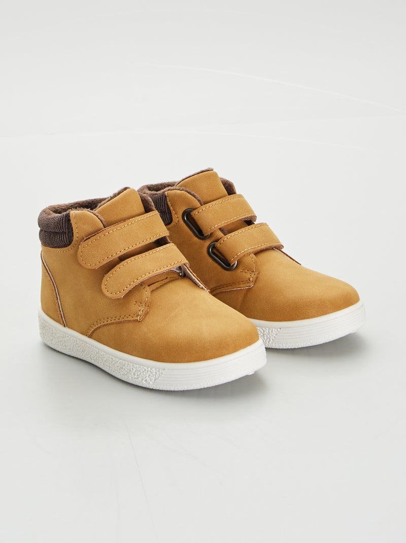 Boots à double scratchs Marron - Kiabi