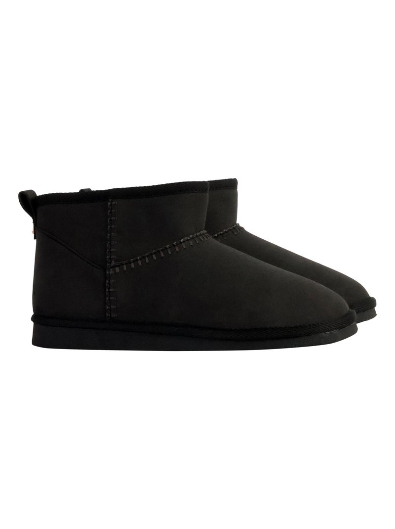 Boots à Enfiler Le Temps Des Cerises Snow Mid Noir - Kiabi
