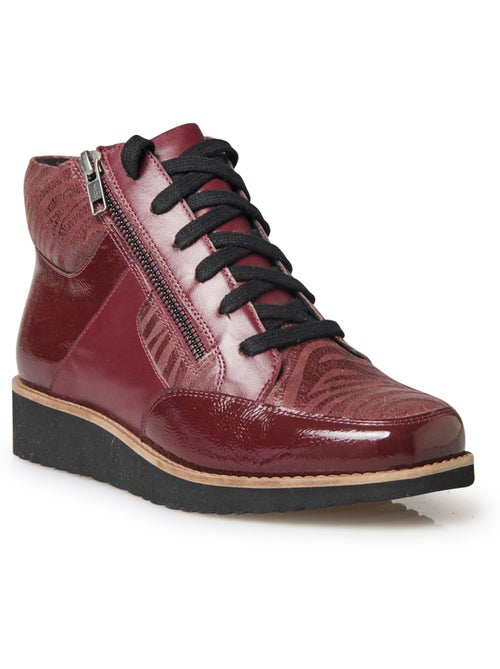 Boots à lacets double zip et lacets - PEDICONFORT - Kiabi