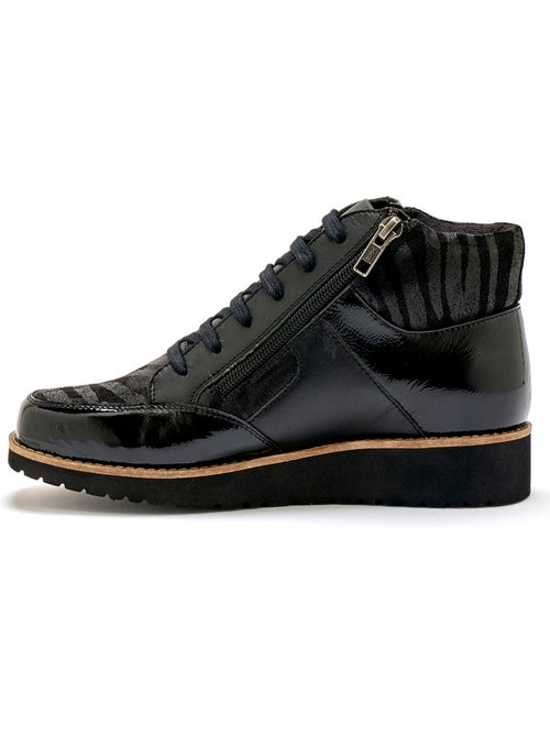 Boots à lacets double zip et lacets - PEDICONFORT - Kiabi